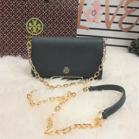 Tory Burch Handbags - Tory Burch Emerson Saffiano Chain Crossboy